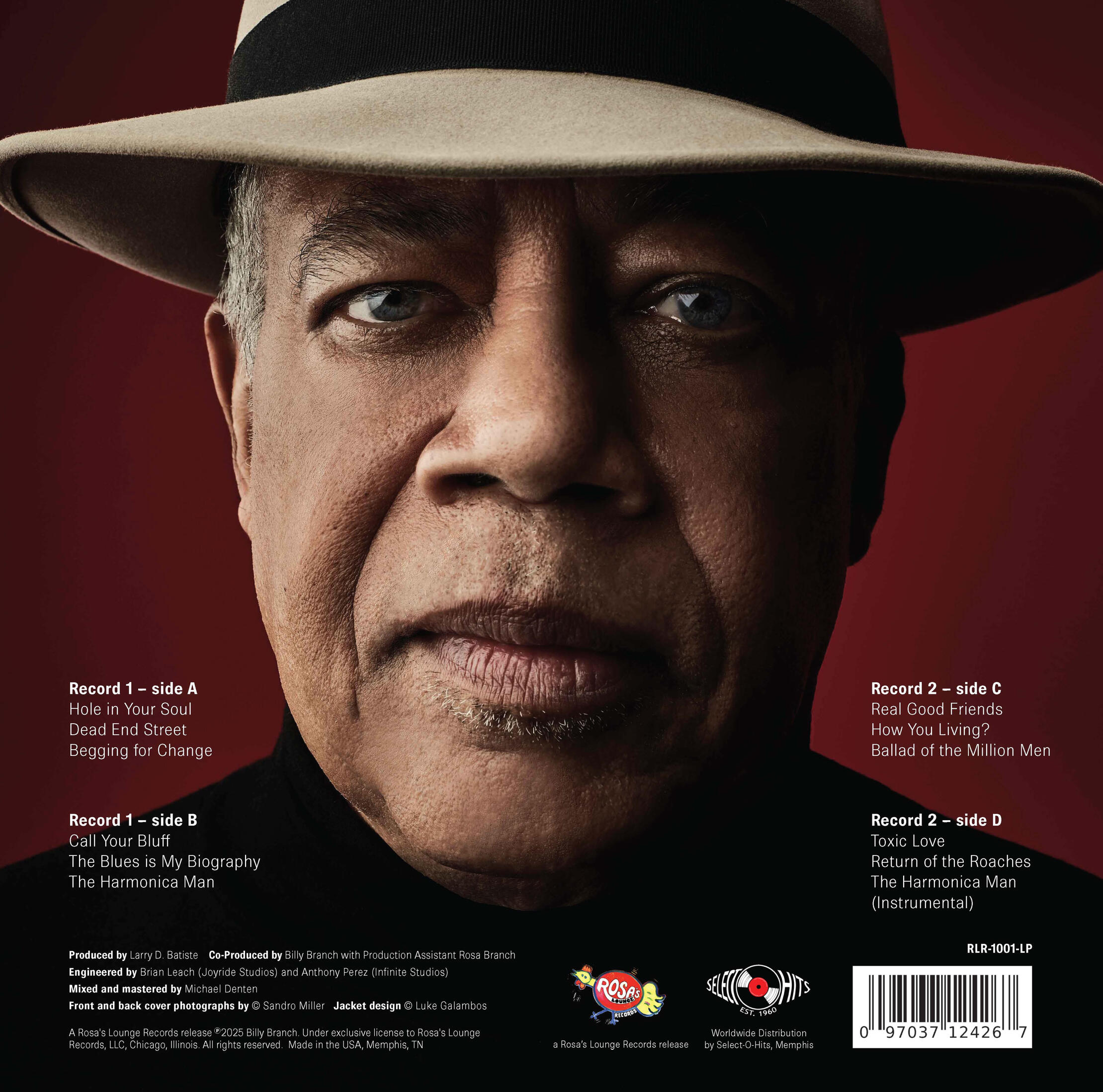 The Blues is My Biography — LP back cover